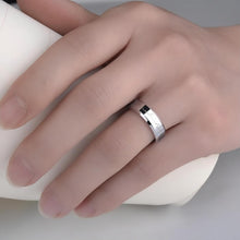 Engravable Heartbeat Promise Rings For Couples In Tungsten - CoupleSets