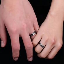 Engravable Unique Carbon Fiber Rings For Couples In Tungsten - CoupleSets