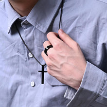 Engravable Simple Black Rings For Couples In Tungsten - CoupleSets