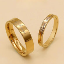Unique Love Forever Promise Rings For Couples In Tungsten - CoupleSets