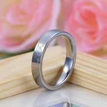 Unique Love Forever Promise Rings For Couples In Tungsten - CoupleSets