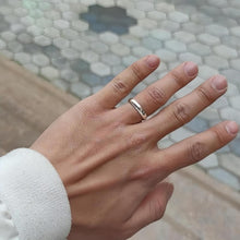 Engravable Simple Matching Promise Rings For Couples In Sterling Silver - CoupleSets