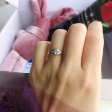 Engravable Solitaire Promise Ring For Couples In Sterling Silver - CoupleSets