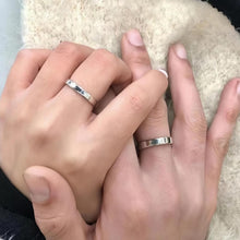 Engravable Simple Couples Rings In 925 Sterling Silver - CoupleSets