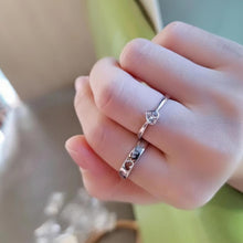 Unique Endless Love Matching Heart Promise Rings Set In Sterling Silver - CoupleSets