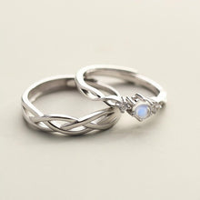 Unique Adjustable Infinity Knot Promise Ring For Couples In Sterling Silver - CoupleSets