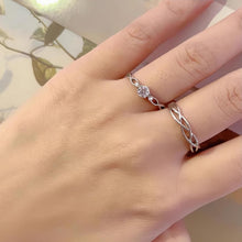 Unique Adjustable Infinity Knot Promise Ring For Couples In Sterling Silver - CoupleSets