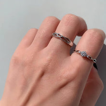 Unique Adjustable Infinity Knot Promise Ring For Couples In Sterling Silver - CoupleSets