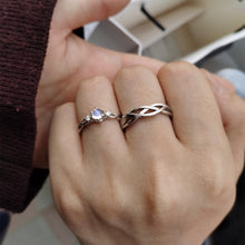 Unique Adjustable Infinity Knot Promise Ring For Couples In Sterling Silver - CoupleSets