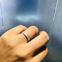 Engravable Simple Frosted Rings For Couples In Sterling Silver - CoupleSets