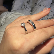 Engravable Solitaire Moissanite Promise Rings For Couples In Sterling Silver - CoupleSets