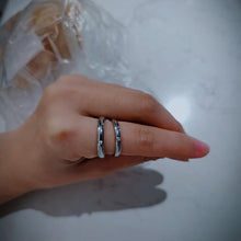 Engravable Simple Promise Rings Set In Sterling Silver - CoupleSets