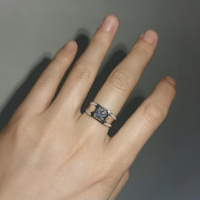 Engravable Unique Moissanite Butterfly Promise Rings Sets In Sterling Silver - CoupleSets