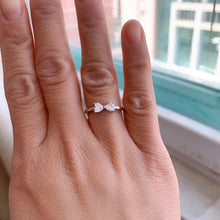 Engravable Unique Moissanite Butterfly Promise Rings Sets In Sterling Silver - CoupleSets