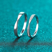 Engravable Matching Infinity Promise Rings Sets In Sterling Silver - CoupleSets