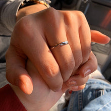 Engravable Matching Infinity Couple Promise Rings In Sterling Silver - CoupleSets