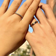 Stackable Matching Promise Rings For Couples In Sterling Silver - CoupleSets