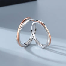 Adjustable Matching Infinity Couple Promise Rings In Sterling Silver - CoupleSets