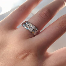 Engravable Matching Heart Promise Rings Sets In Sterling Silver - CoupleSets