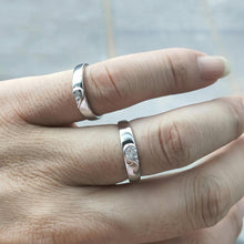 Engravable Matching Heart Promise Rings Sets In Sterling Silver - CoupleSets