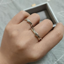 Engravable Infinity Knot Matching Promise Rings Sets In Sterling Silver - CoupleSets