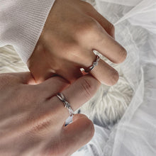 Engravable Infinity Knot Matching Promise Rings Sets In Sterling Silver - CoupleSets