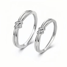 Engravable Infinity Knot Matching Promise Rings Sets In Sterling Silver - CoupleSets