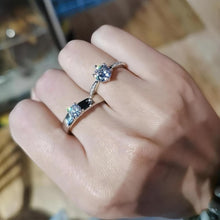 Engravable Matching Moissanite Wedding Rings In Sterling Silver - CoupleSets