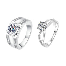 Engravable Infinity Love Matching Couple Wedding Rings In Sterling Silver - CoupleSets