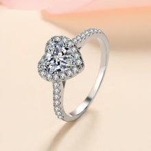 Engravable Heart Moissanite Promise Rings For Couples In Sterling Silver - CoupleSets