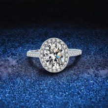 Engravable Cluster Moissanite Promise Rings For Couples In Sterling Silver - CoupleSets