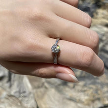 Engravable Solitaire Moissanite Wedding Rings Sets In Sterling Silver - CoupleSets