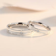 Unique Love Never Fails Promise Rings For Couples In Sterling Silver - CoupleSets