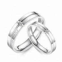 Unique Love Never Fails Promise Rings For Couples In Sterling Silver - CoupleSets
