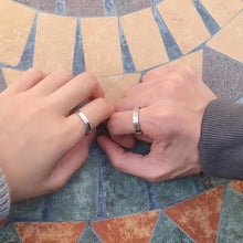 Unique Love Never Fails Promise Rings For Couples In Sterling Silver - CoupleSets