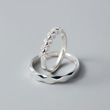 Adjustable Infinity Love Promise Rings For Couples In Sterling Silver - CoupleSets