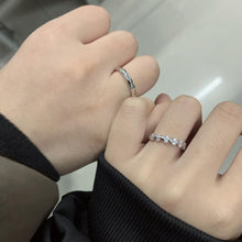 Adjustable Infinity Love Promise Rings For Couples In Sterling Silver - CoupleSets