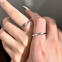 Adjustable Infinity Promise Rings Sets In Sterling Silver - CoupleSets