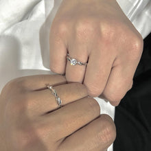 Adjustable Infinity Promise Rings Sets In Sterling Silver - CoupleSets