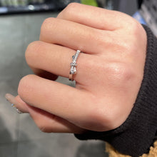 Adjustable Knot Promise Rings Sets In Sterling Silver - CoupleSets