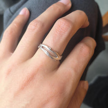 Adjustable Cherry Blossom Promise Rings For Couple In Sterling Silver - CoupleSets