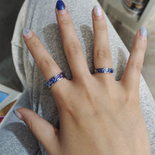 Unique The Starry Night Promise Rings For Couples In Sterling Silver - CoupleSets