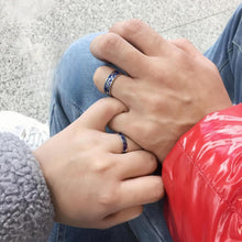 Unique The Starry Night Promise Rings For Couples In Sterling Silver - CoupleSets