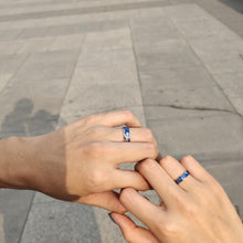 Unique The Starry Night Promise Rings For Couples In Sterling Silver - CoupleSets