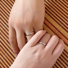 Adjustable Simple Sun And Moon Couple Rings In Sterling Silver - CoupleSets
