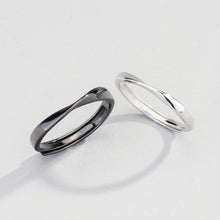 Adjustable Day And Night Infinity Love Couple Rings In Sterling Silver - CoupleSets