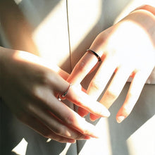 Adjustable Day And Night Infinity Love Couple Rings In Sterling Silver - CoupleSets