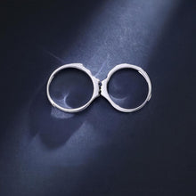 Adjustable Matching Kiss Promise Rings For Couples In Sterling Silver - CoupleSets