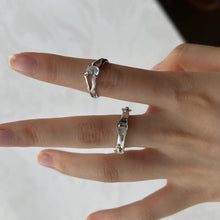 Adjustable Princess And Knight Promise Rings Sets In Sterling Silver - CoupleSets