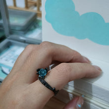 Adjustable Unique Black Thorns And Roses Couple Rings In Sterling Silver - CoupleSets